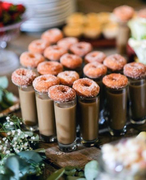 Delicious Cute Dougnuts Coffee Snack Ideas Wedding Inspiration