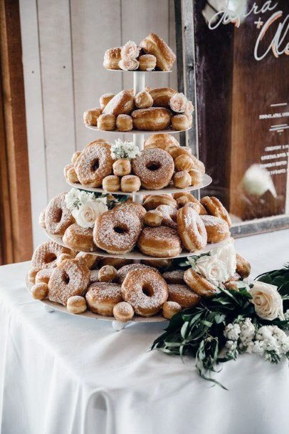 Delicious Dougnut Winter Wedding Tray Ideas