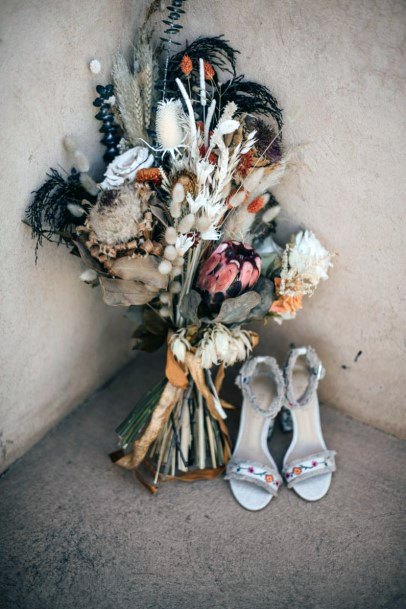 Delightful Bunch Of Flowers Boho Wedding