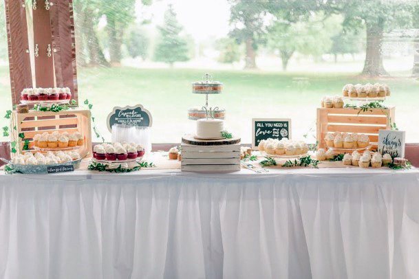 Delightful Cupcake Desert Table Inspiration Wedding Ideas