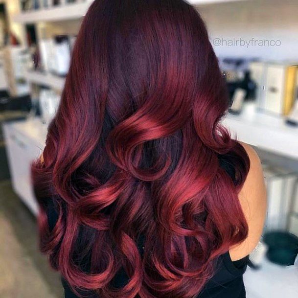 Delightful Hairstyles For Women Red Ombre Ideas