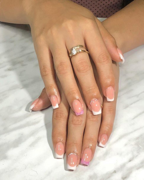 Delightful Nail For Women Almond French Designs