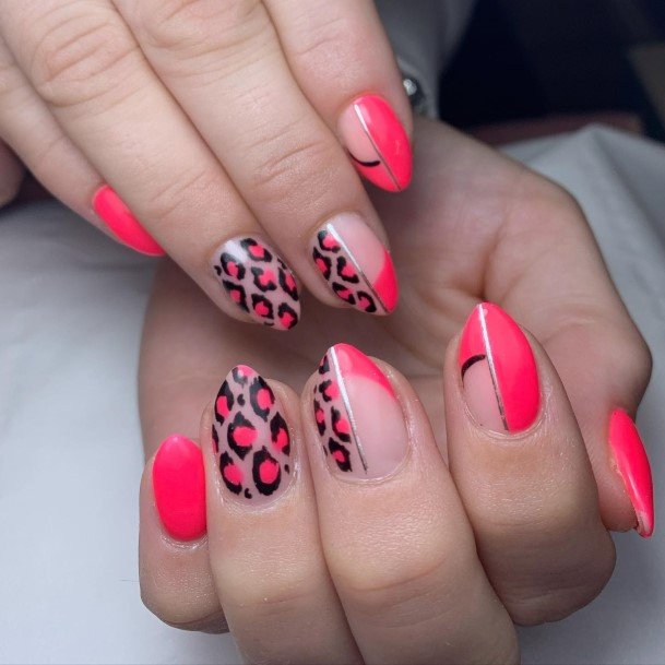 Delightful Nail For Women Bright Pink Designs