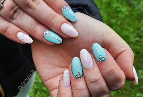 Delightful Nail For Women Confetti Designs