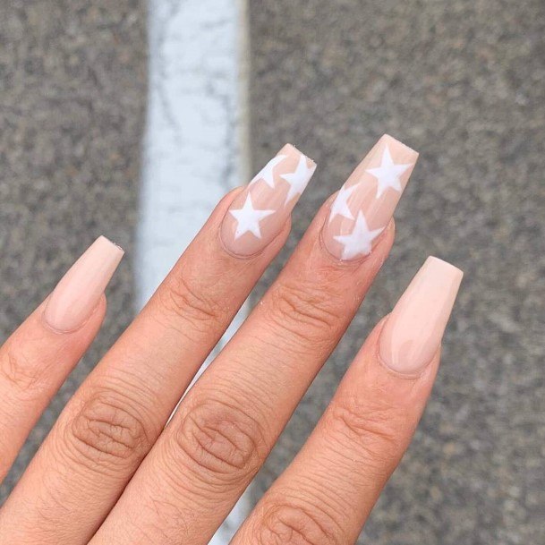 Delightful Nail For Women Cream Designs