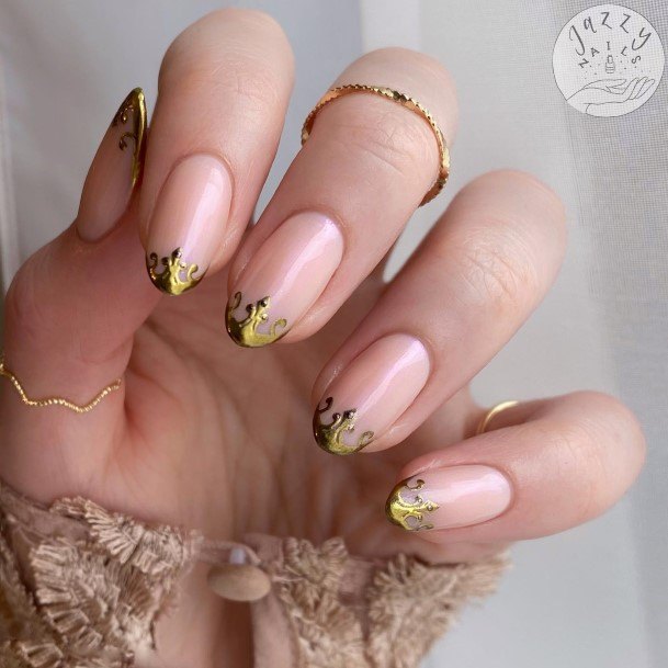 Delightful Nail For Women Crown Designs