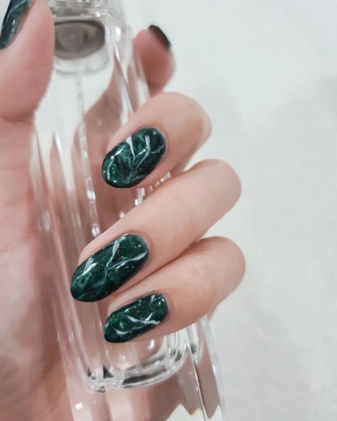 Delightful Nail For Women Emerald Green Designs