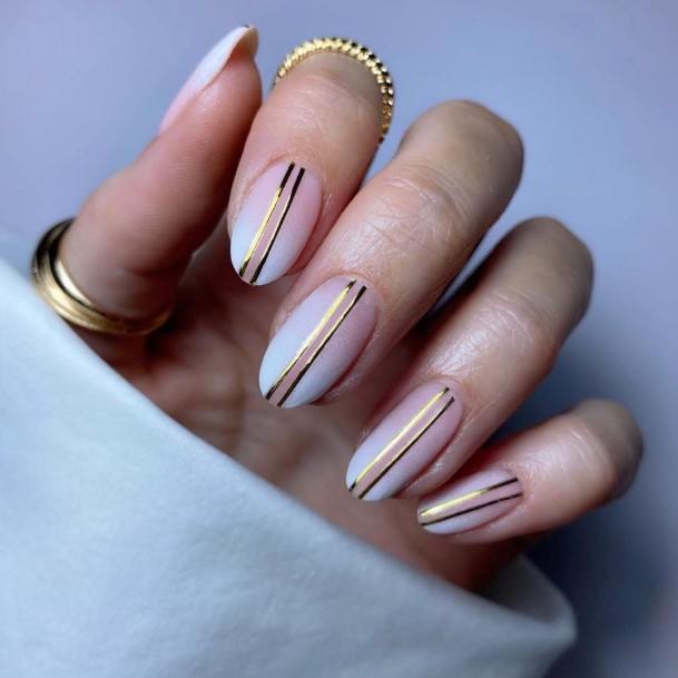 Delightful Nail For Women Gold Ombre Designs