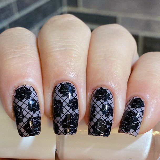 Delightful Nail For Women Lace Designs