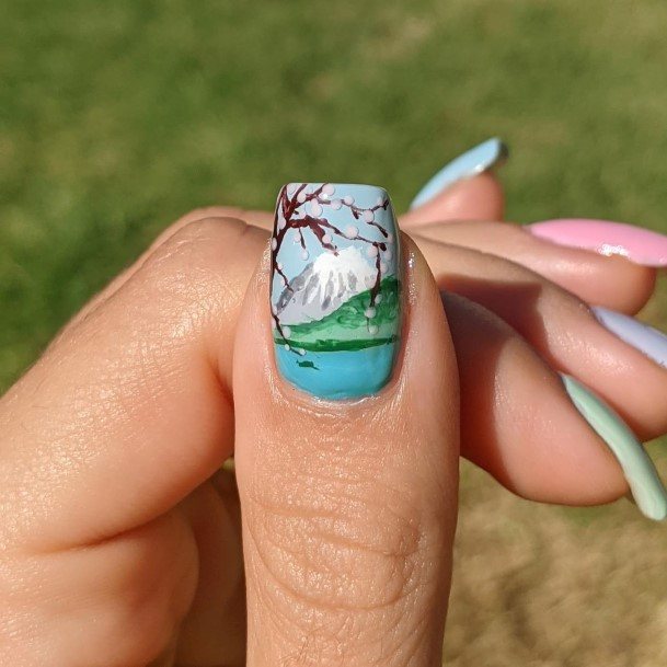 Delightful Nail For Women Landscape Designs