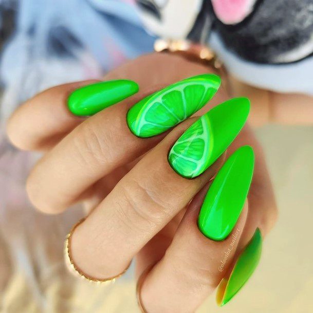 Delightful Nail For Women Light Green Designs