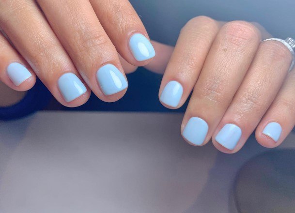 Delightful Nail For Women Pale Blue Designs