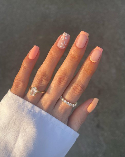 Delightful Nail For Women Peach Matte Designs