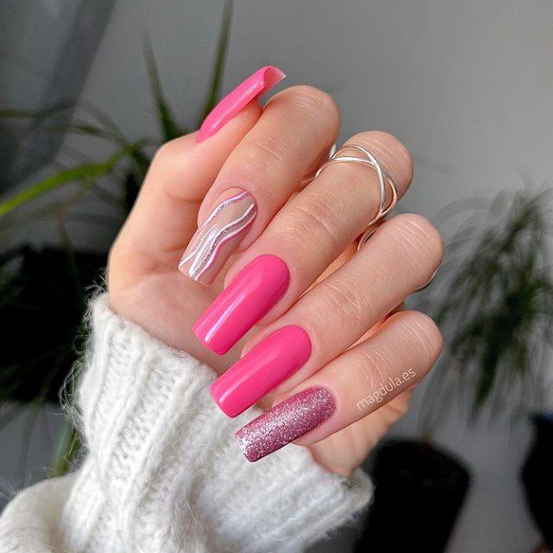 Delightful Nail For Women Pink Summer Designs