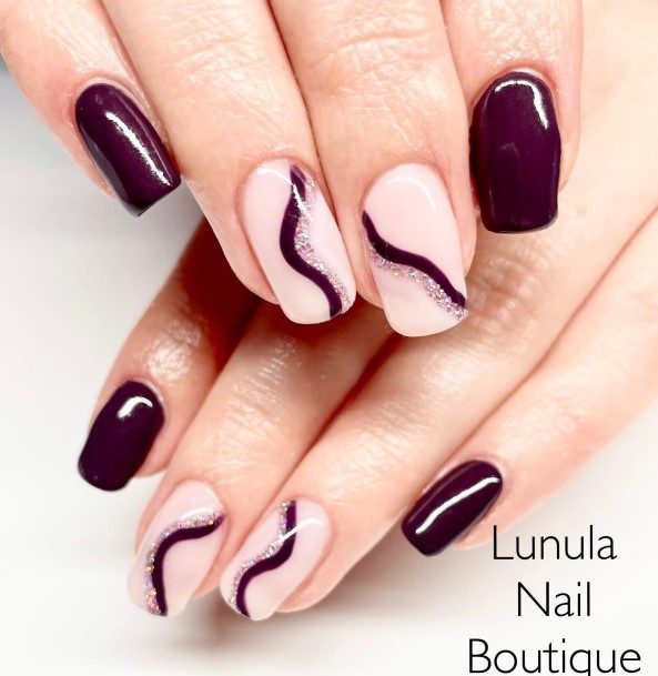 Delightful Nail For Women Plum Designs