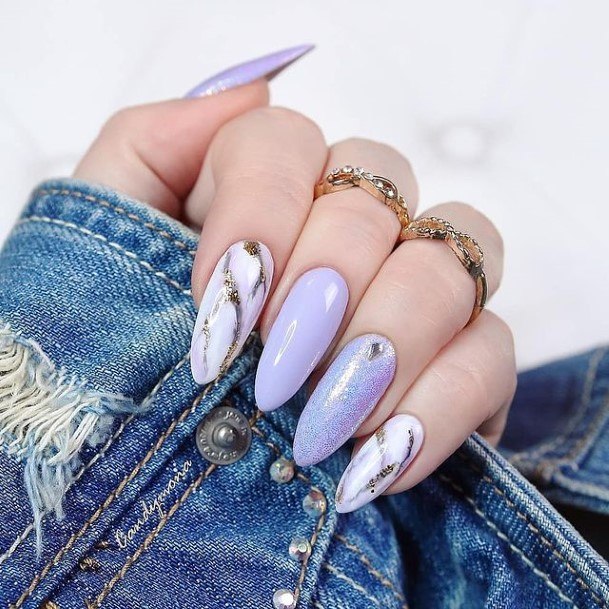 Delightful Nail For Women Purple Designs