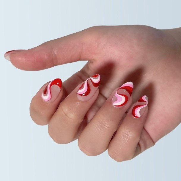 Delightful Nail For Women Red And Nude Designs