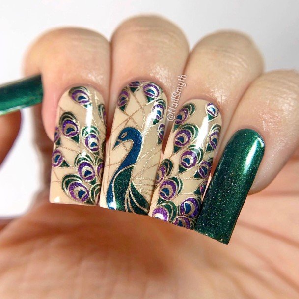 Delightful Nail For Women Stained Glass Designs