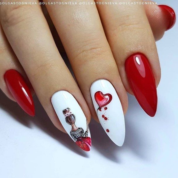 Delightful Nail For Women Valentines Day Designs