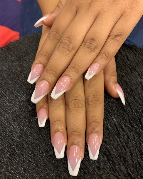 Delightful Nail For Women White French Designs