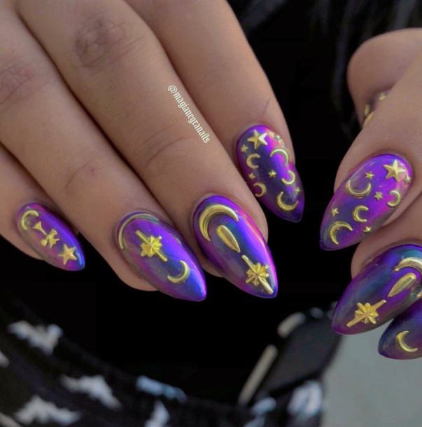 Delightful Nail For Women Witch Designs