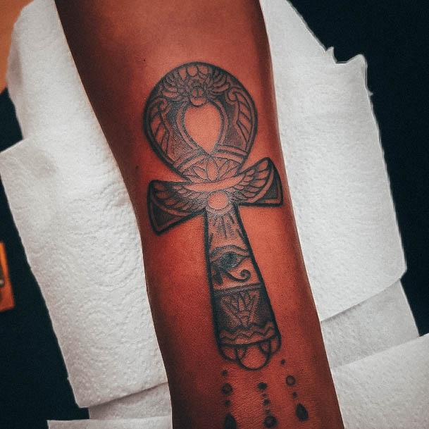 Delightful Tattoo For Women Ankh Designs