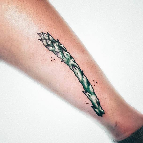 Delightful Tattoo For Women Asparagus Designs