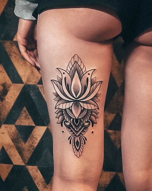 Delightful Tattoo For Women Badass Designs Back Of Thigh