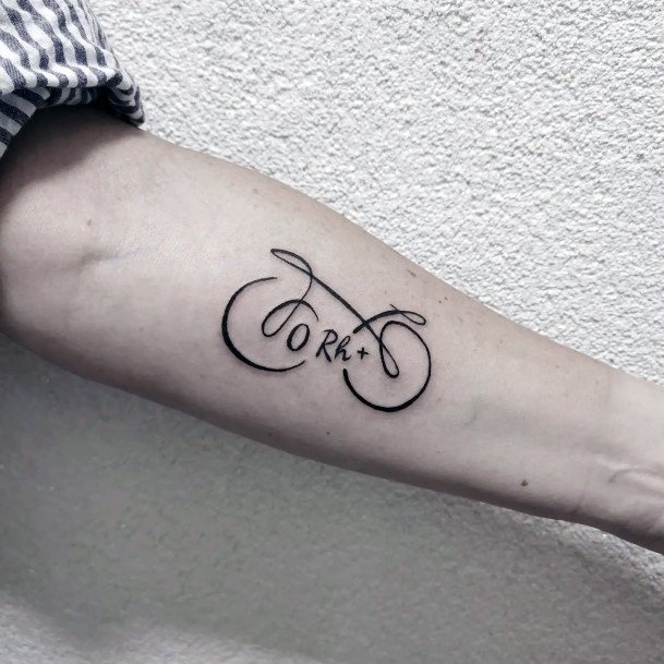 Delightful Tattoo For Women Bicycle Designs