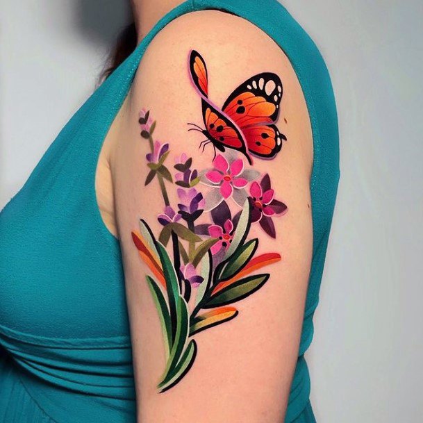 Delightful Tattoo For Women Bright Designs