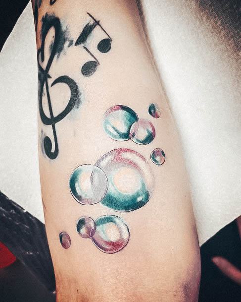 Delightful Tattoo For Women Bubble Designs