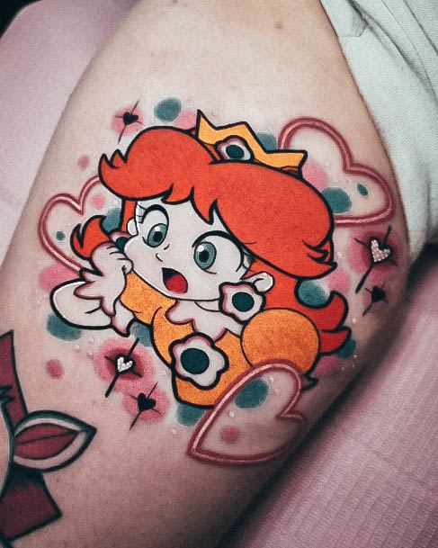 Delightful Tattoo For Women Cartoon Designs