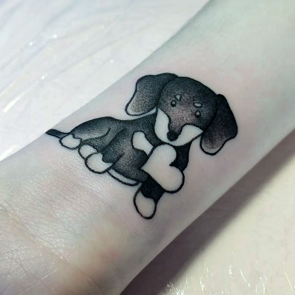 Delightful Tattoo For Women Dachshund Designs