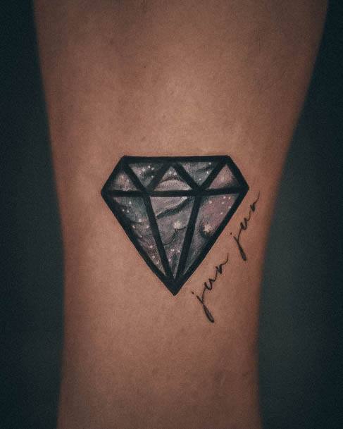 Delightful Tattoo For Women Diamond Designs