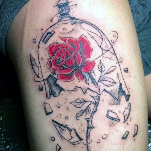 Delightful Tattoo For Women Enchanted Rose Designs