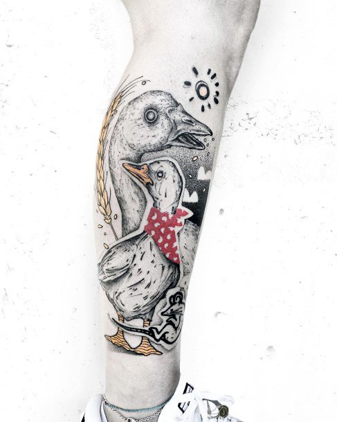 Delightful Tattoo For Women Farm Designs