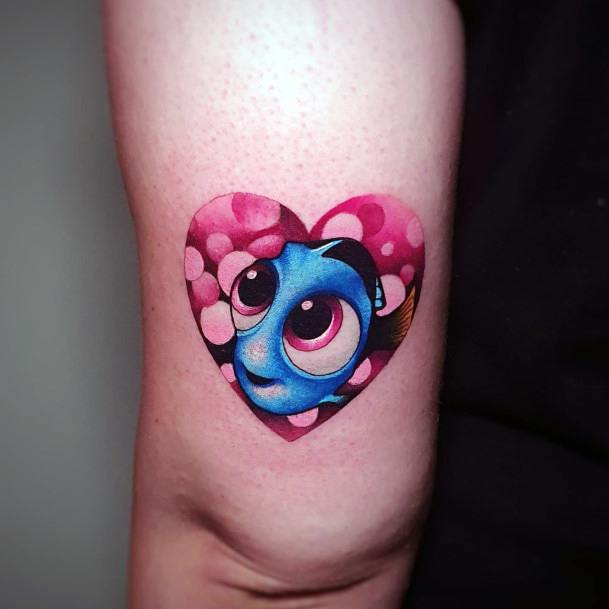 Delightful Tattoo For Women Finding Nemo Designs