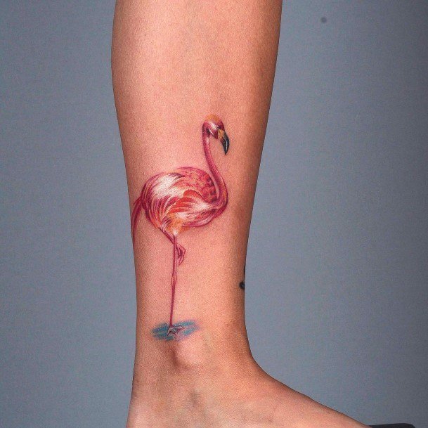 Delightful Tattoo For Women Flamingo Designs