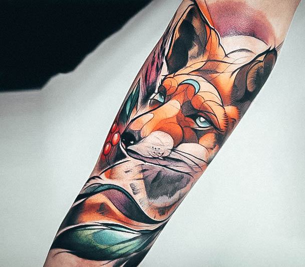 Delightful Tattoo For Women Fox Designs Forearm