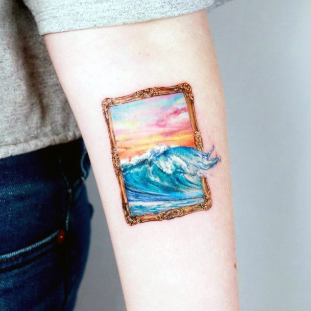 Delightful Tattoo For Women Frame Designs