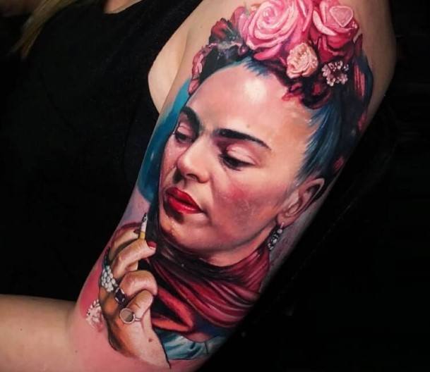 Delightful Tattoo For Women Frida Designs