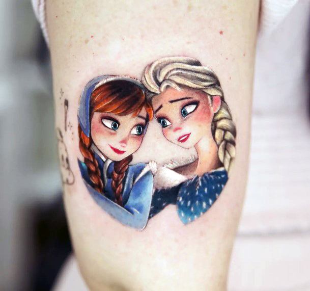 Delightful Tattoo For Women Frozen Designs