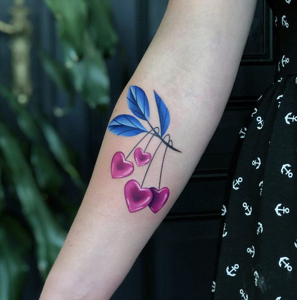 Delightful Tattoo For Women Fruit Designs