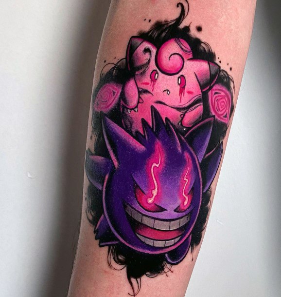 Delightful Tattoo For Women Gengar Designs