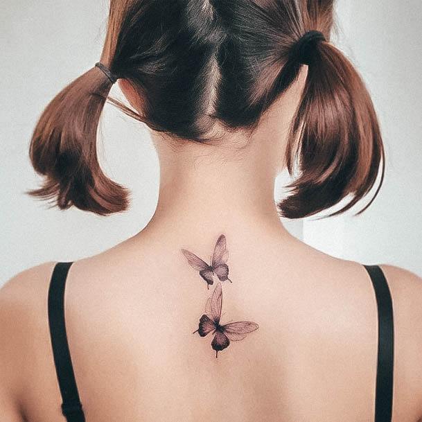 Delightful Tattoo For Women Girly Designs Butterflys Back