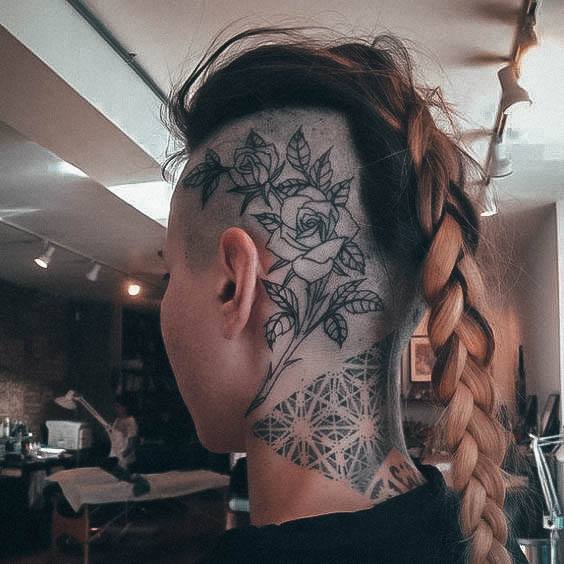 Delightful Tattoo For Women Head Designs