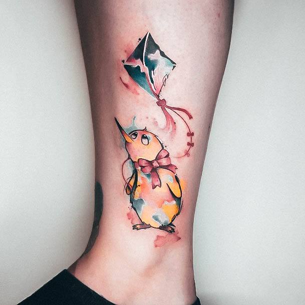 Delightful Tattoo For Women Kiwi Bird Designs