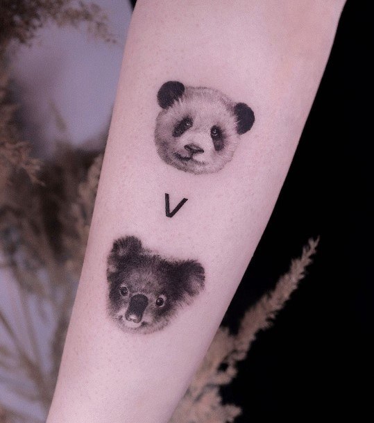 Delightful Tattoo For Women Koala Designs