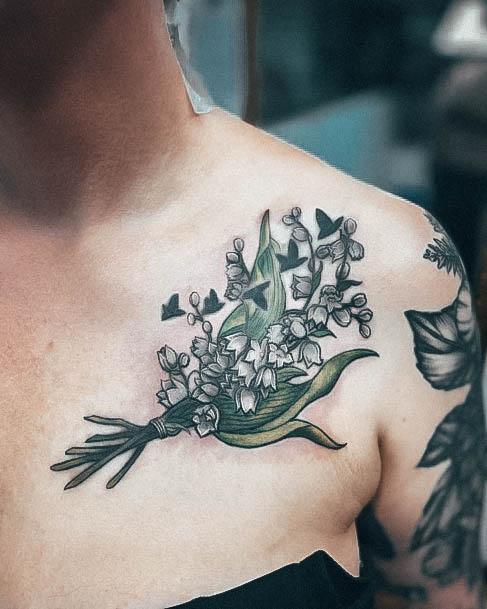 Delightful Tattoo For Women Lily Of The Valley Designs