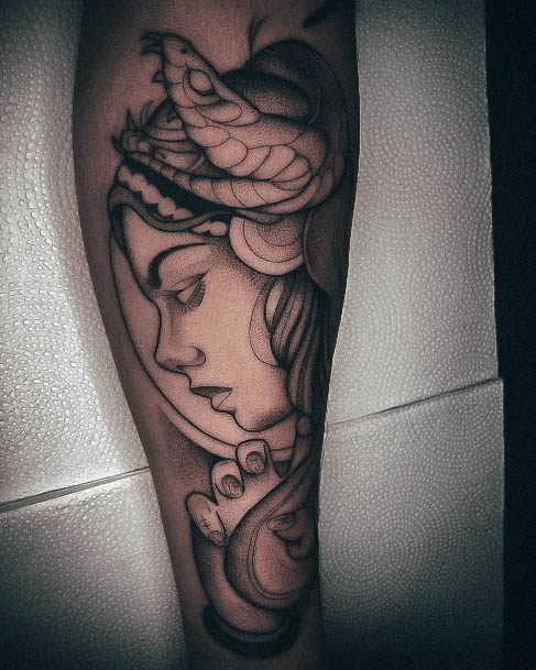 Delightful Tattoo For Women Medusa Designs